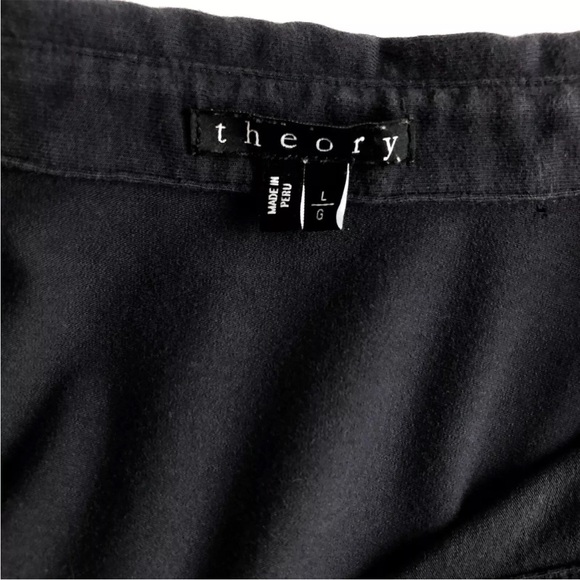 THEORY men's navy blue short sleeve polo shirt 
Size Large - Picture 4 of 7